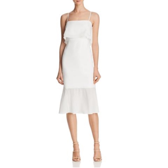 Aidan Mattox Dresses & Skirts - 🌸AIDAN MATTOX  Scuba Crepe Popover Flounce NWT 10